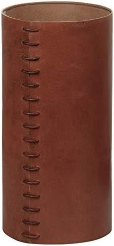 Glimpse & Hollow Leather Vase - Brown Vase, Farmhouse Vase | Housewarming Gift Vase, Mothers Day ... | Amazon (US)