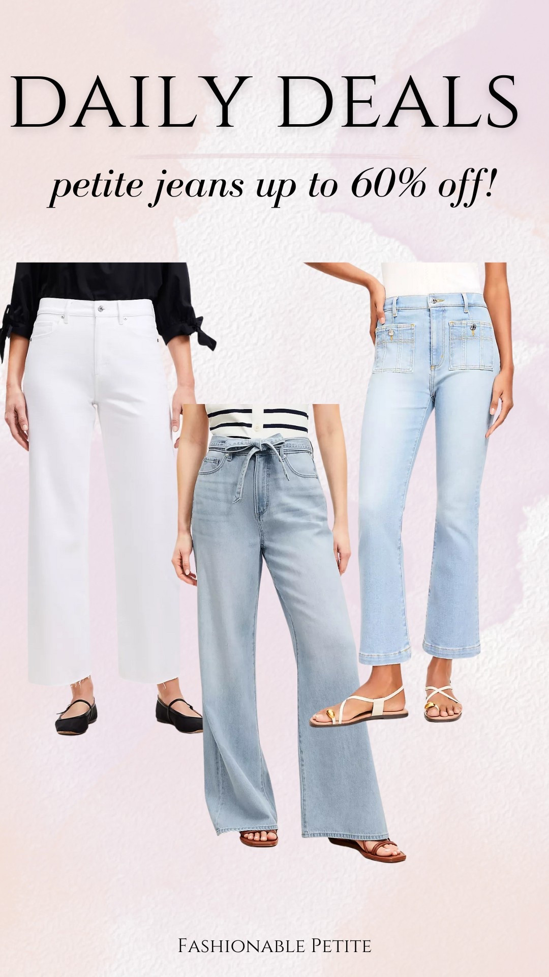 Petite jeans are 40% off + an extra 20% on orders over $125!

Petite jeans, spring jeans, white jeans, wide leg jeans, crop jeans, spring outfit 

#LTKSaleAlert #LTKFindsUnder100 #LTKPetite