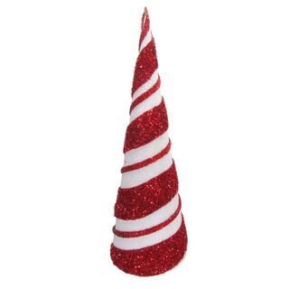 18" Red & White Swirl Cone Tree by Ashland® | Michaels Stores
