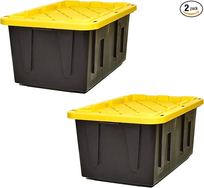 Homz Durabit 27 Gallon Stackable Home Storage Container Bins Heavy Duty Opaque Base Organization ... | Amazon (US)