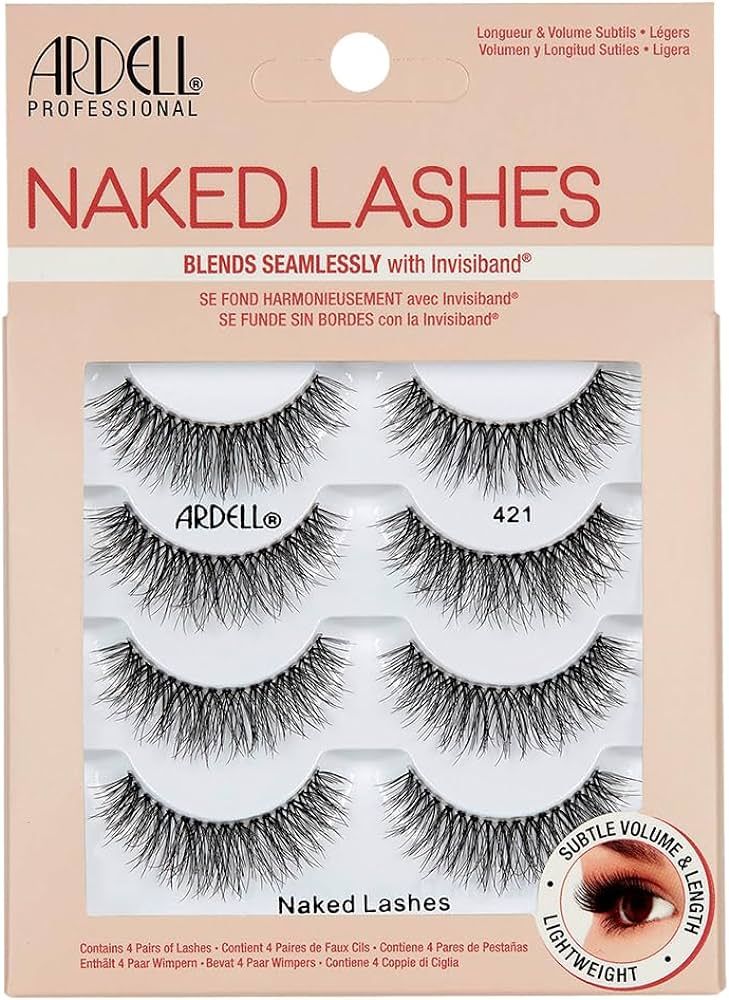 Ardell Strip Lashes Naked Lashes #421, 4 Pairs x 1-Pack | Amazon (US)