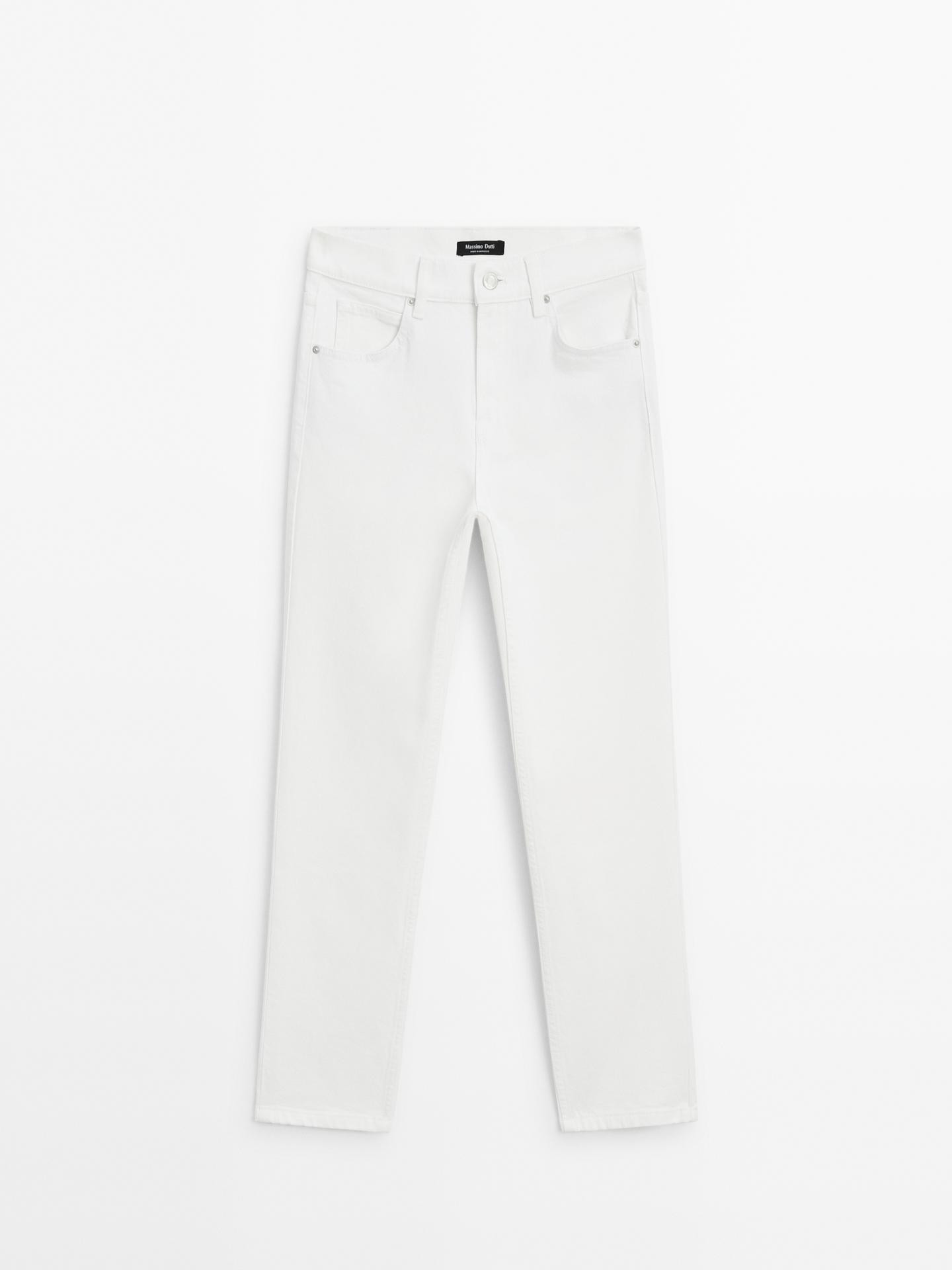 Slim-Fit-Jeans mit halbhohem Bund | Massimo Dutti DE
