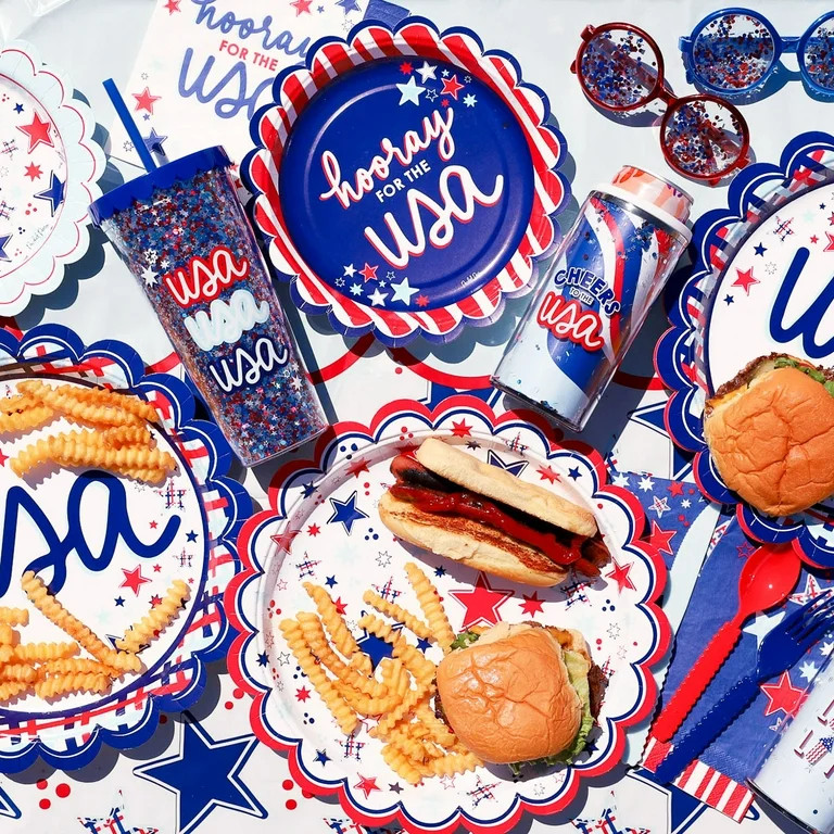 Patriotic Packed Partyware Bundle, 5 Piece Set - Walmart.com | Walmart (US)