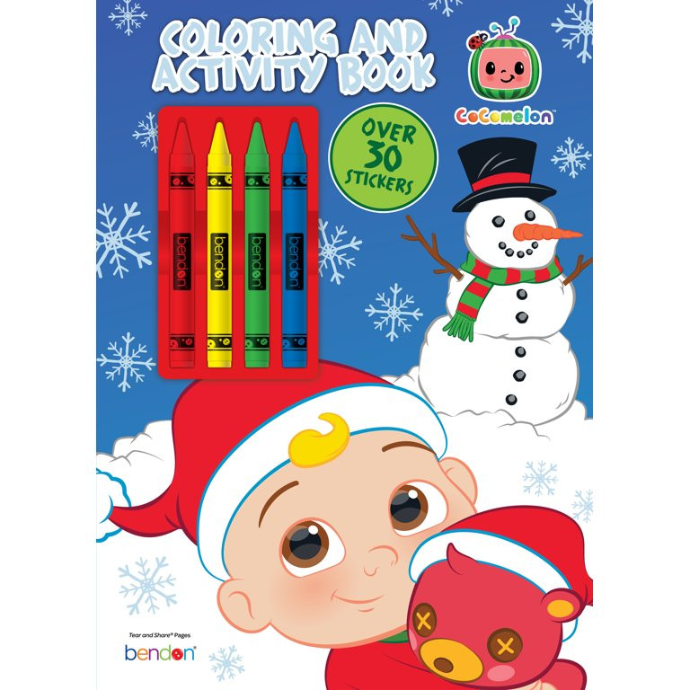 Cocomelon's Christmas 48 Page Holiday Coloring Book with Crayons, Paperback; 0805219600016 | Walmart (US)