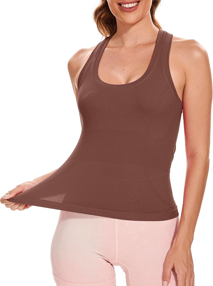 MathCat Workout Tank Tops for Women Sleeveless Gym Tops Seamless Racerback Athletic Yoga Shirts (... | Amazon (US)