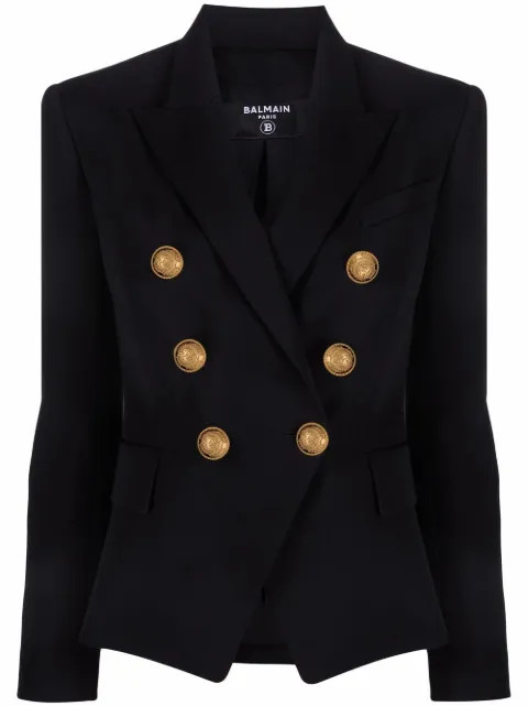 double breasted wool blazer | Farfetch (CA)
