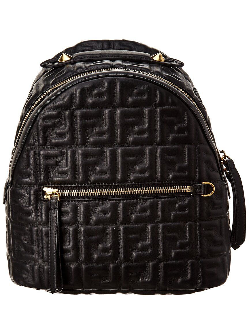 FENDI FF Mini Leather Backpack | Gilt