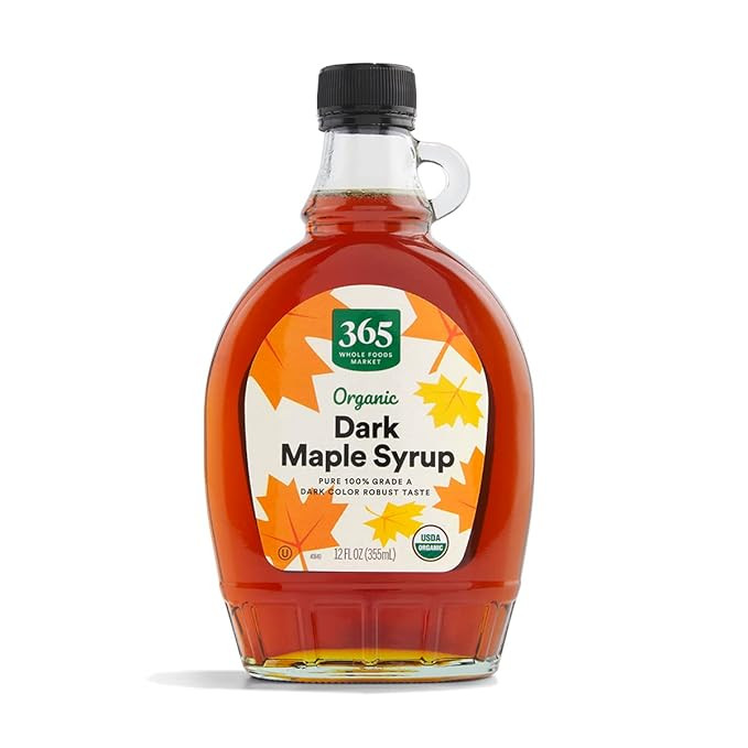 365 by Whole Foods Market, Organic Grade A Dark Maple Syrup, 12 Fl Oz | Amazon (US)