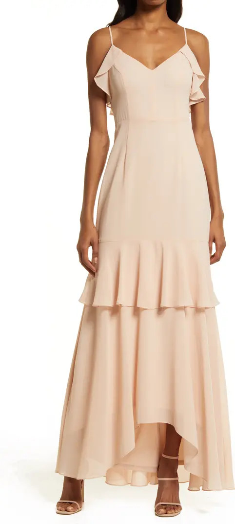 Cherish the Moment Ruffle High-Low Gown | Nordstrom