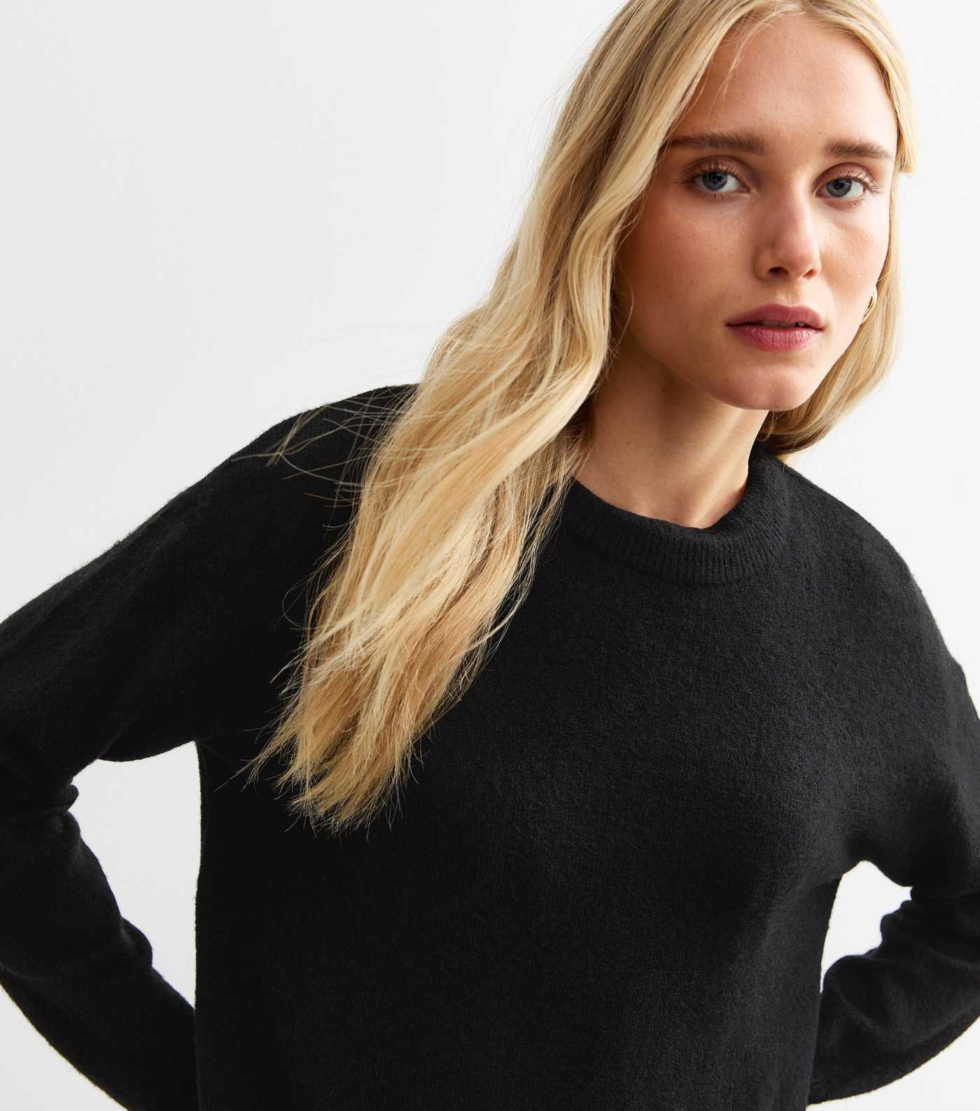 Black Side Slit Jumper 
						
						Add to Saved Items
						Remove from Saved Items | New Look (UK)