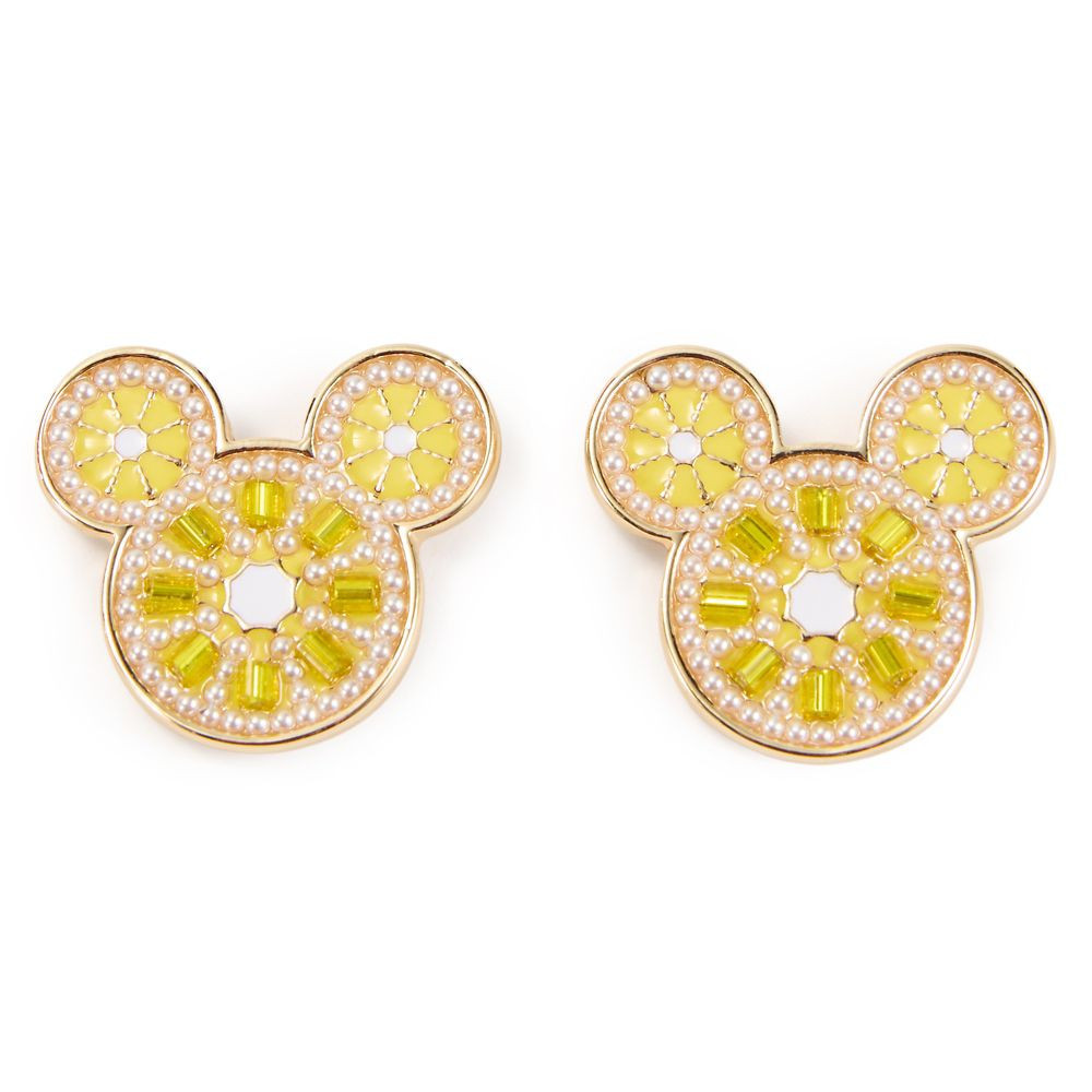 Mickey Mouse Icon Lemon Stud Earrings Official shopDisney | Disney Store