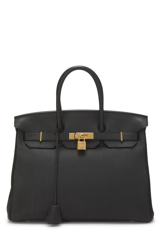 Pre-Owned Black Togo Birkin 35 QGB0I432KB00J | What Goes Around Comes Around