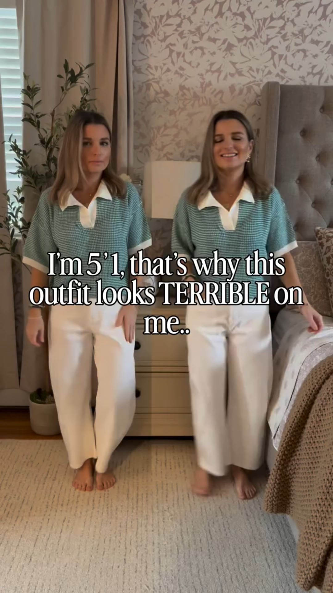 Comment PETITE for a 🔗! 💚 

#petitestyle #petitetips #petitehacks #whattowear #springoutfit springlooks ootd outfitinspo grwm petitejeans petitedenim