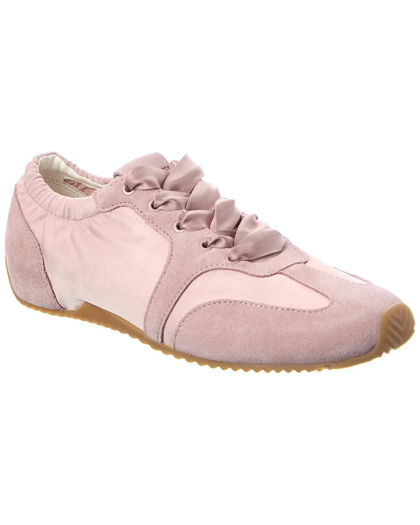 rag & bone Emilee Ballet Runner Satin & Suede Sneaker | Shop Simon