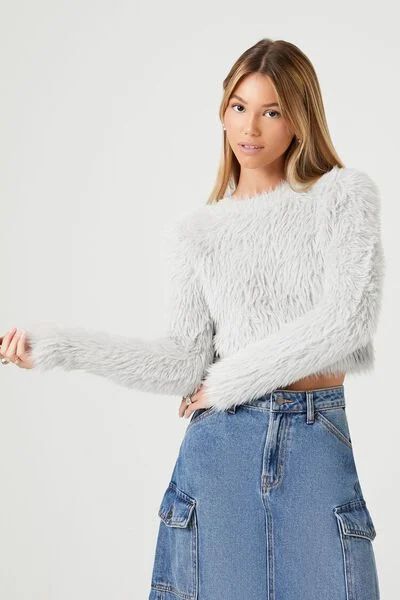 Shaggy Faux Fur Sweater | Forever 21 (US)