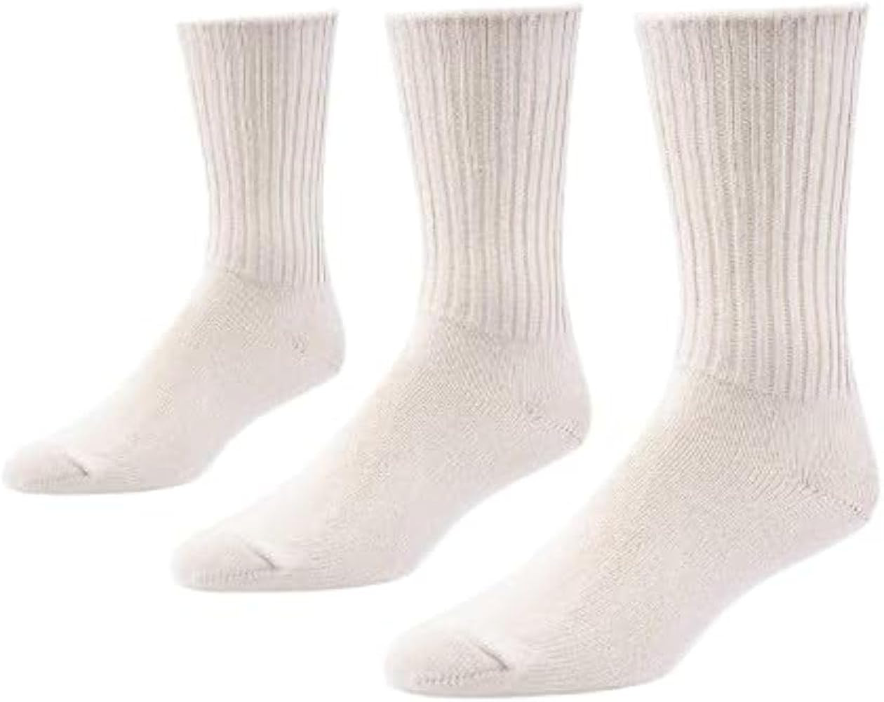 Maggie's Organic Natural Cotton Tri-pack Cushion Crew Socks | Amazon (US)