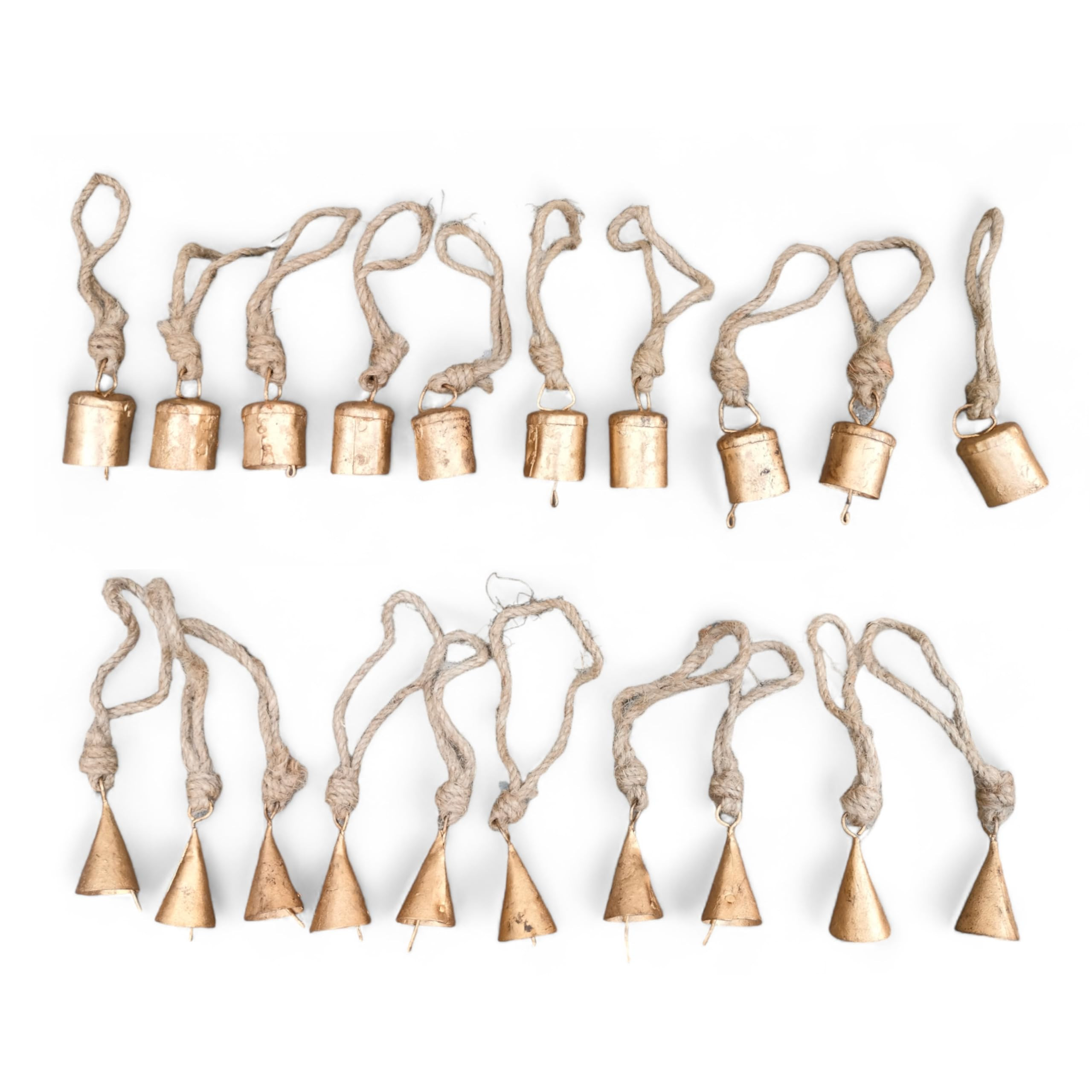 Set of 20 Pieces Bells For Crafts Christmas Bells Small Bells Brass bells Vintage Rustic Chime Ji... | Amazon (US)