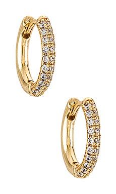 Natalie B Jewelry Corey Huggy Hoop in Gold from Revolve.com | Revolve Clothing (Global)
