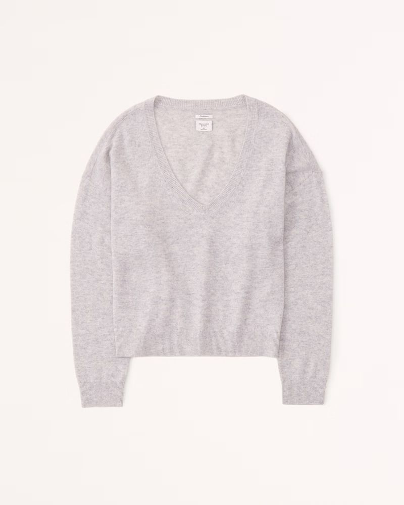 Cashmere V-Neck Sweater | Abercrombie & Fitch (US)