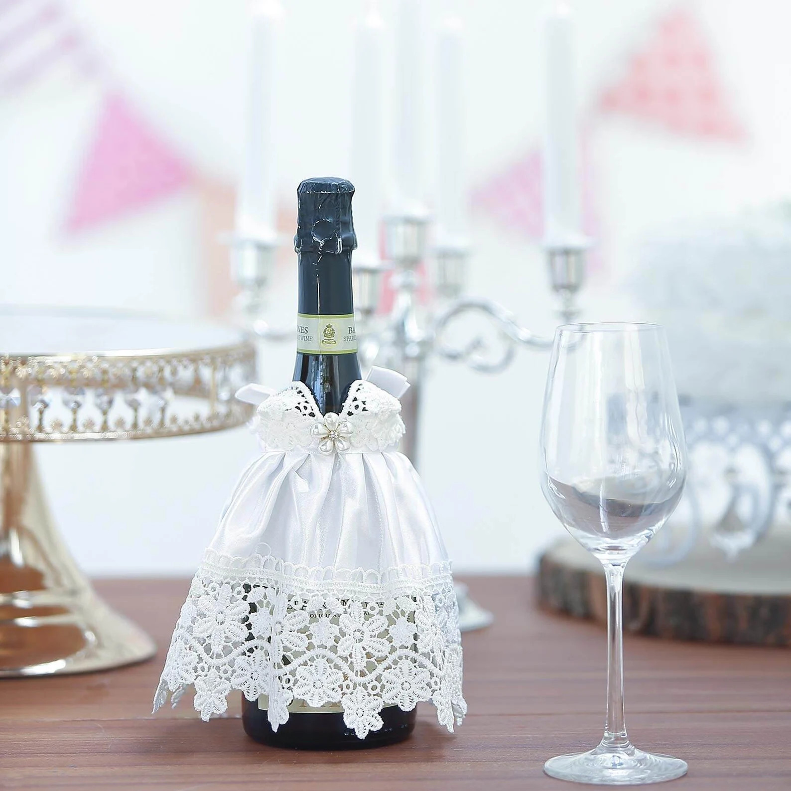 Wine Champagne Bottle Bridal Dress and Tuxedo Bridal Shower Gift Decor - Etsy | Etsy (US)