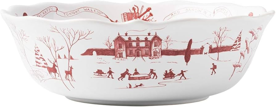 Juliska Country Estate Winter Frolic Ruby 10" Serving Bowl | Amazon (US)