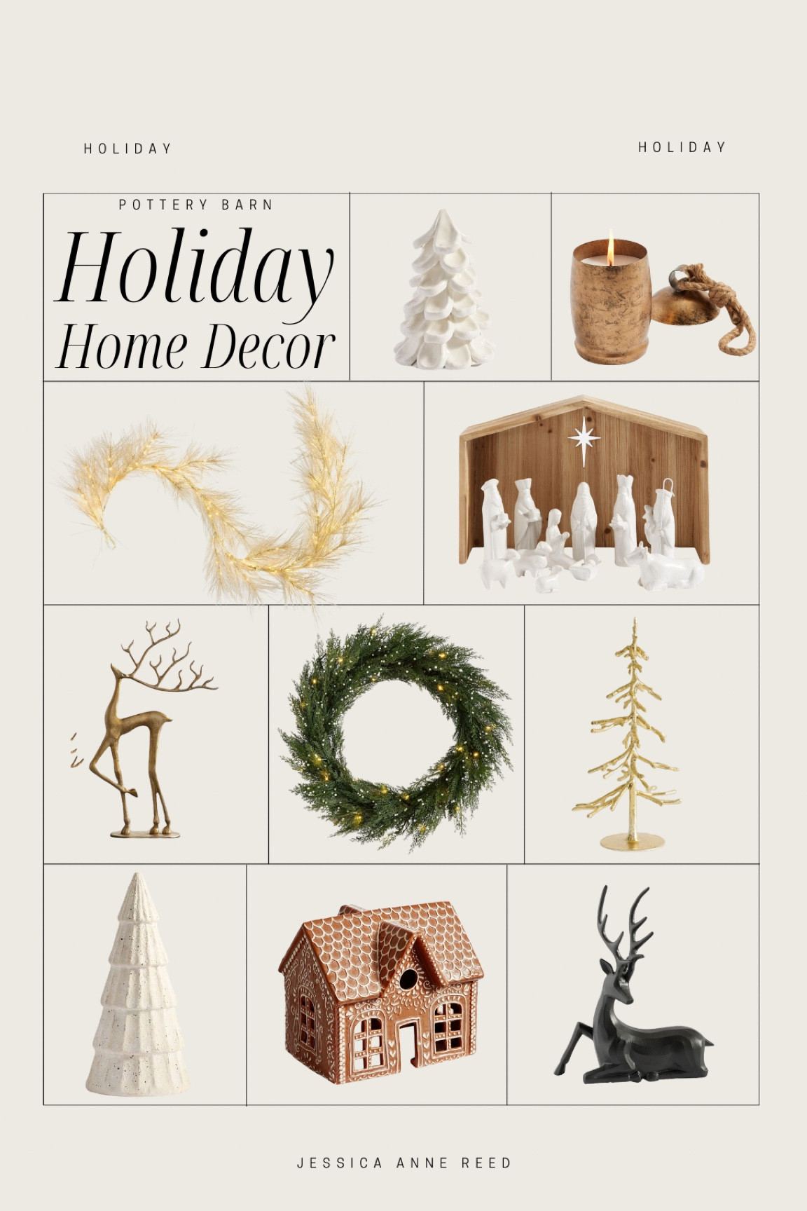 Holiday home decor from pottery barn


Home accents, Christmas decor, holiday decor, tree, gingerbread house, ceramic tree, reindeer, garland, lit, bell candle, wreath 

#LTKHoliday #LTKSeasonal #LTKHome