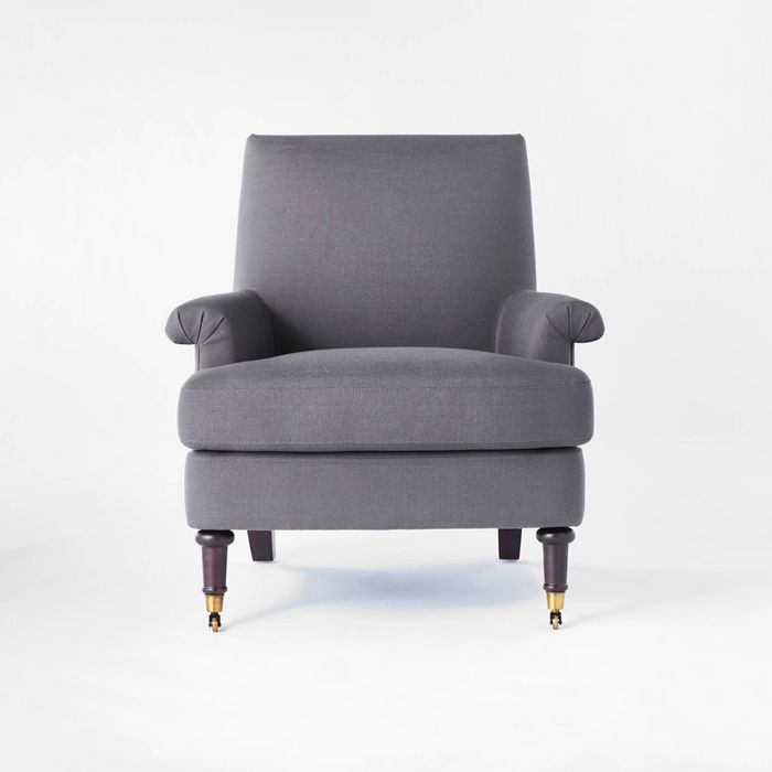 Mercer Rolled Upholstered Armchair with Casters - Threshold™ designed with Studio McGee | Target