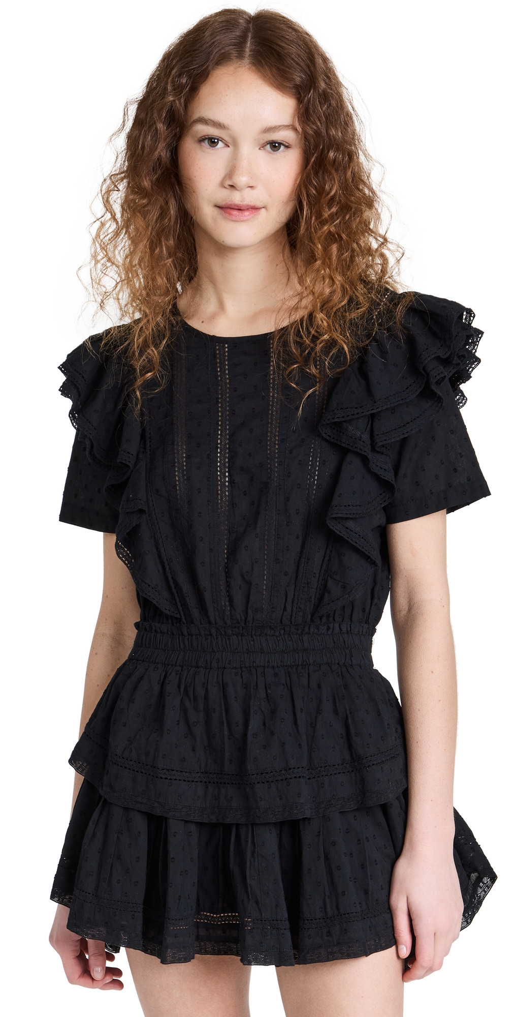 LoveShackFancy Natasha Dress Black L | Shopbop