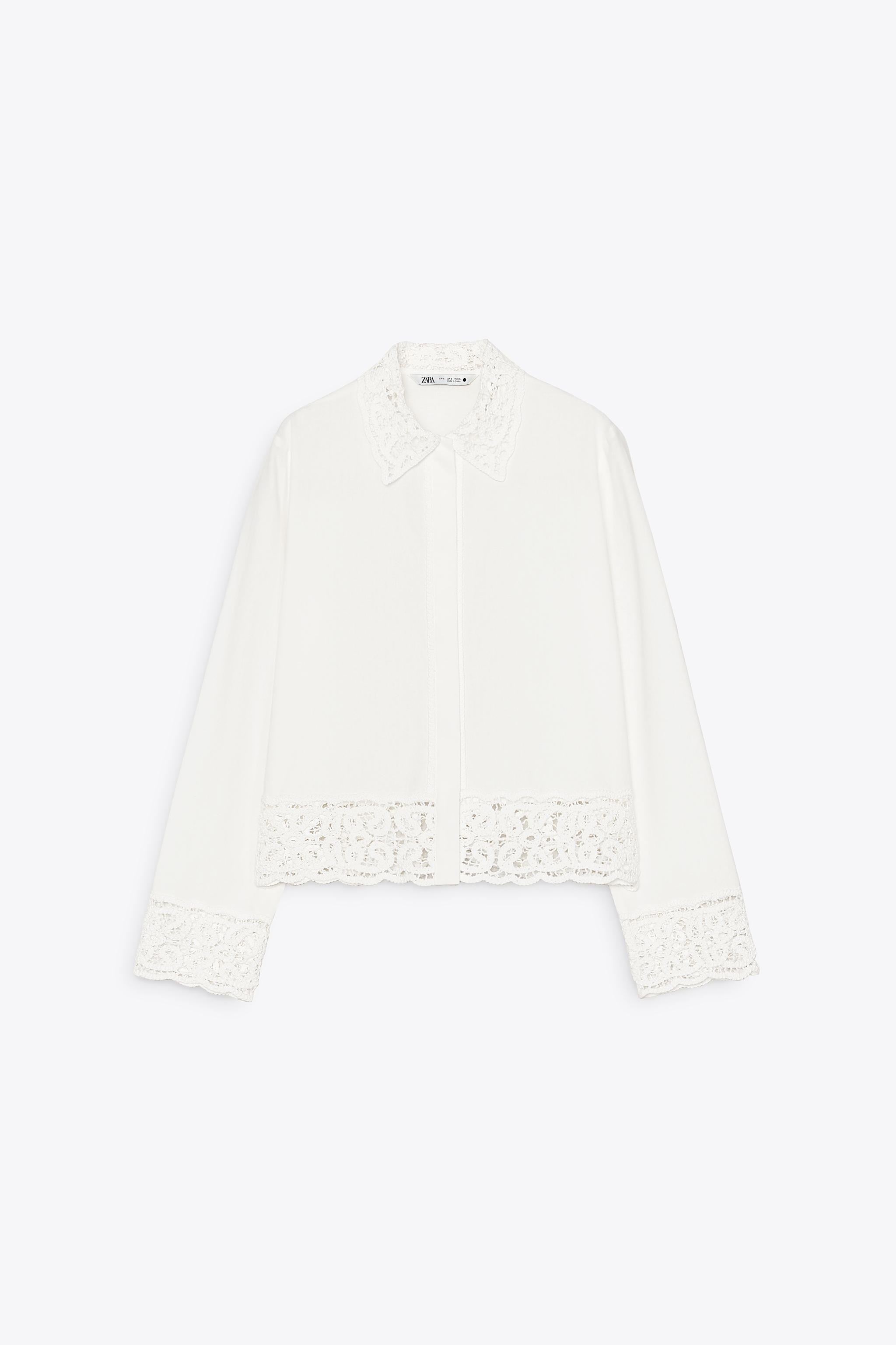 ZW COLLECTION CROCHET SHIRT | Zara UK