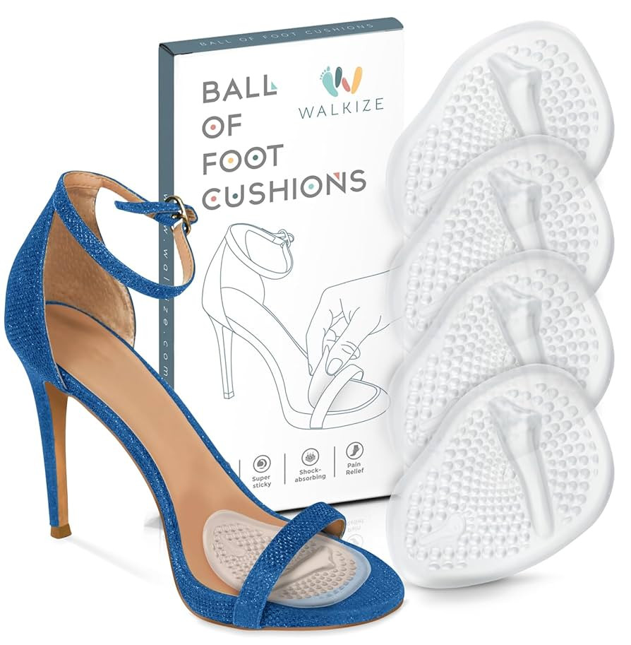 Walkize Metatarsal Pads Women | Heel Inserts for Women | Ball of Foot Cushions (2 Pairs Foot Pads... | Amazon (US)