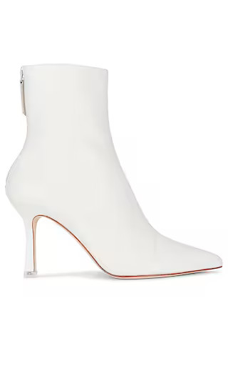 Jennifer Heeled Bootie in White | Revolve Clothing (Global)