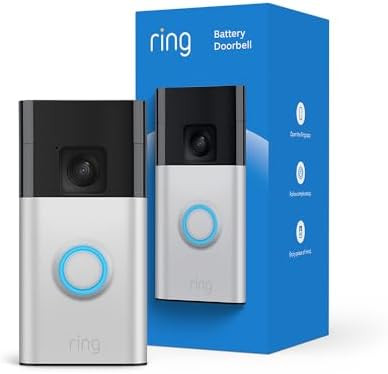 Ring Battery Doorbell (newest model), Home or business security with Head-to-Toe video, Live View... | Amazon (US)