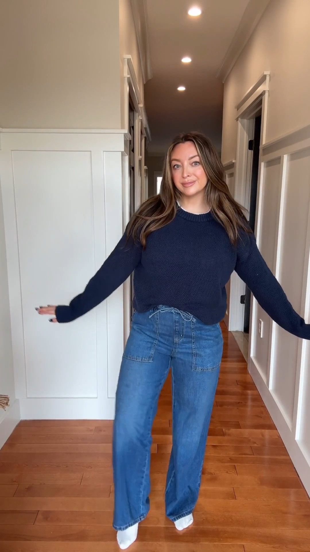 Affordable, comfortable denim & a lightweight sweater for spring? Say less! 

#LTKWorkwear #LTKgrwm #LTKmomlife