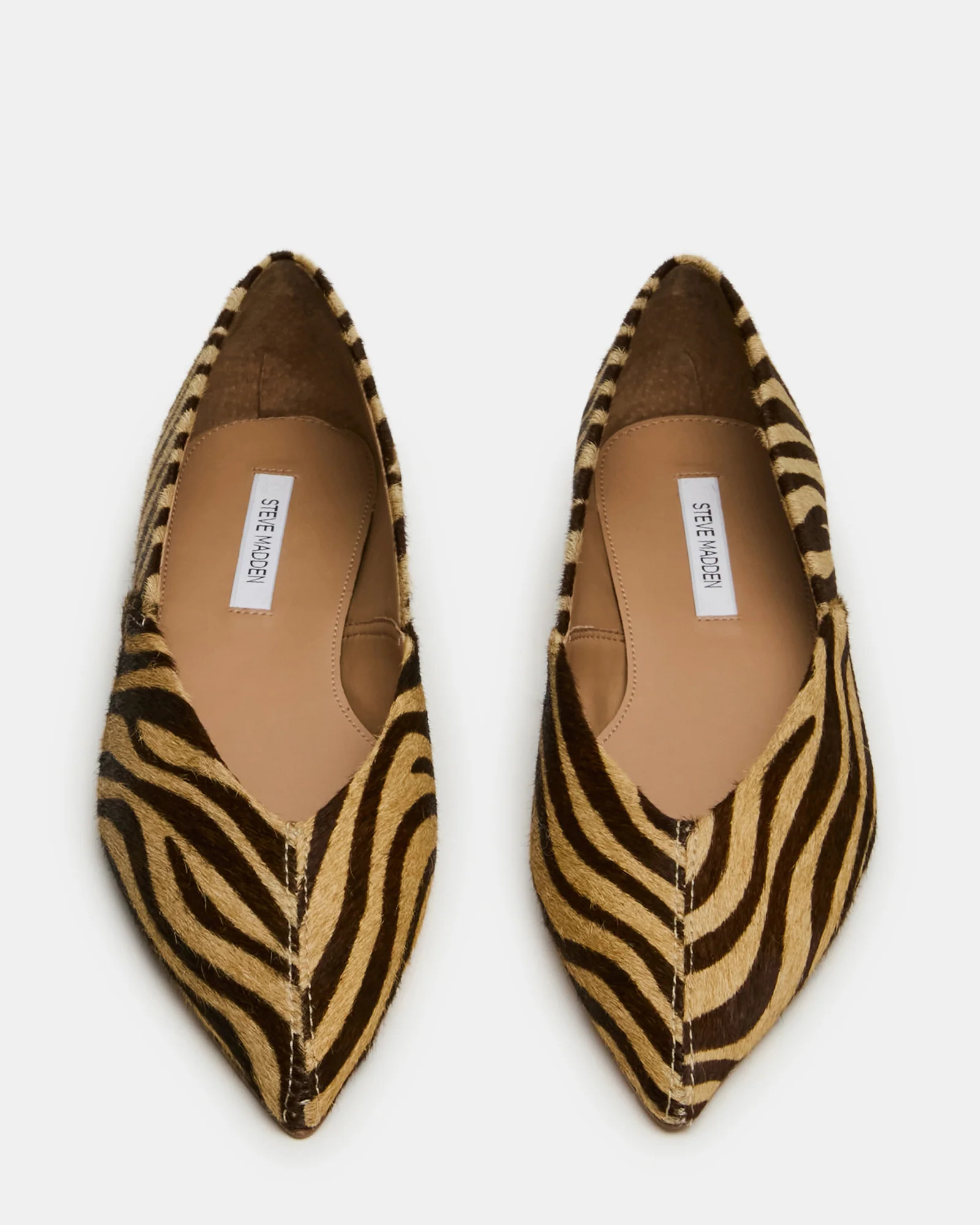 TOVI Tiger Pointed-Toe Ballet Women's Flat | Steve Madden (US)