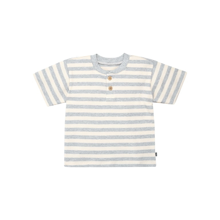 Modern Moments by Gerber Toddler Boy Henley Top and Short Outfit Set, 2-Piece, 12 Months - 5T - W... | Walmart (US)