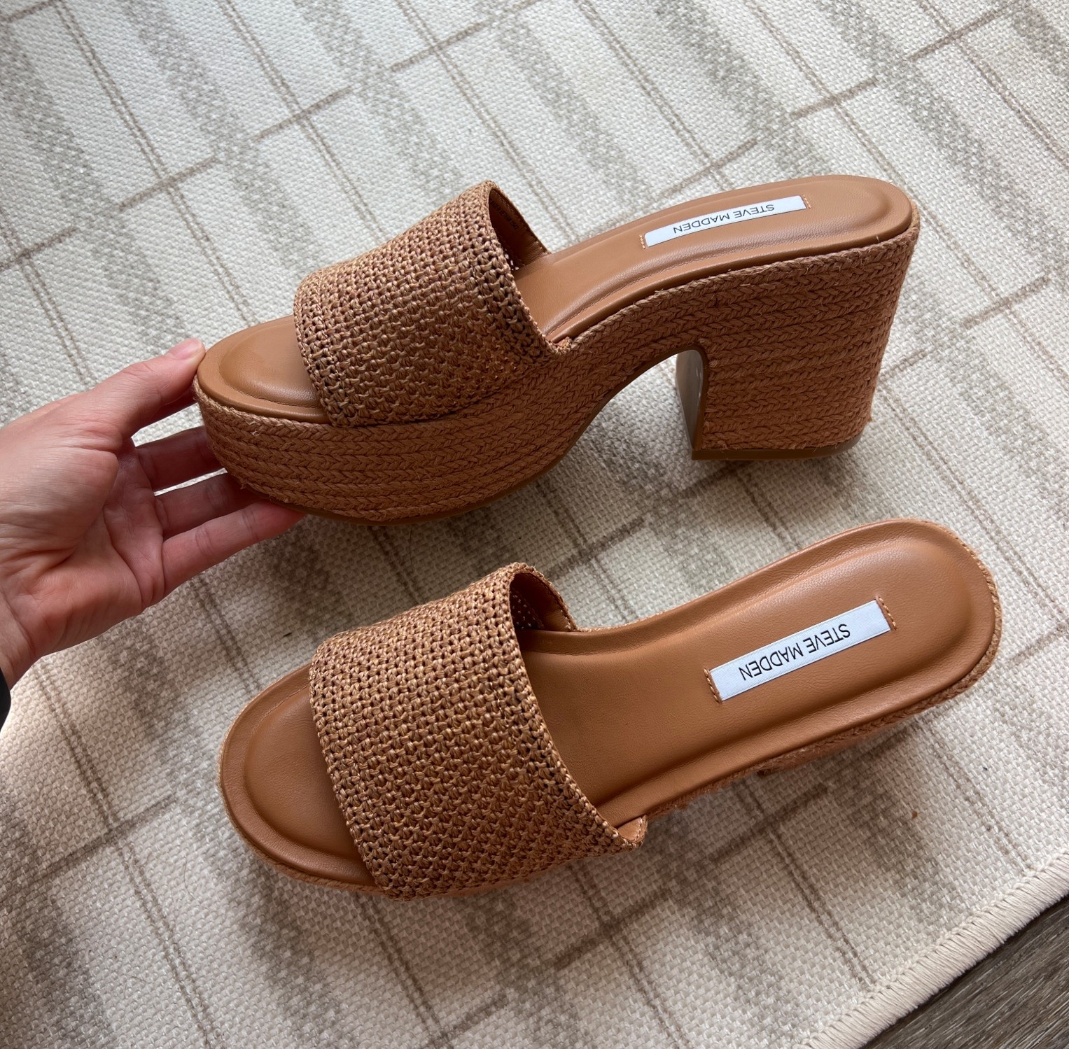 The it girl shoe for this spring and summer! 
Spring 2026 shoe 
Summer 2026 shoe 
Spring heels 
summer heels
Summer shoes 
Women’s shoes 
Steve Madden shoes 
Summer wedges fall wedges 
Comfortable heels 

#LTKSaleAlert #LTKootd #LTKmomlife