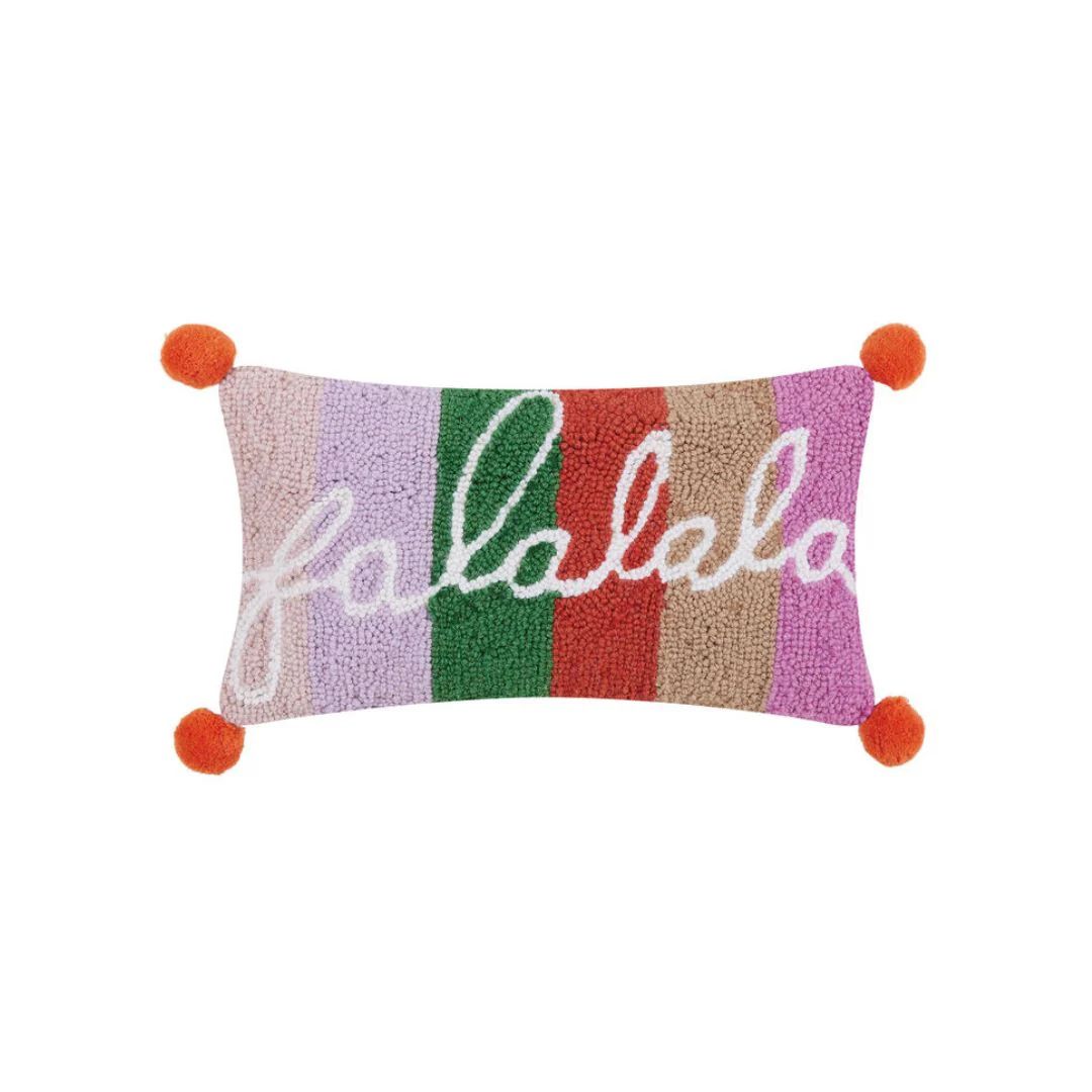 Falala Pom Pom Pillow | Pink Antlers