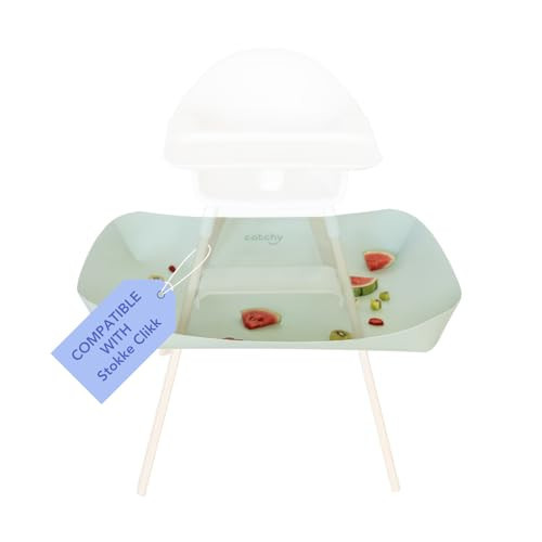 CATCHY -Food Catcher-Compatible with Stokke Clikk High Chair +11 Other High Chairs-Highchair Sold Separately-Baby & Toddler Food & Mess Catcher-Premium Linen Inspired -Under High Chair Accessory | Amazon (US)