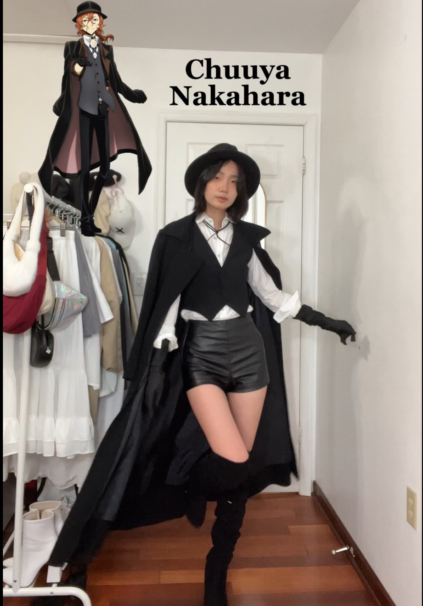 Hat: H&M 
Shirt: thrifted (linked similar)
Shorts: H&M (linked similar)
Vest: SHEIN
Boots: SHEIN
Gloves: Aliexpress 