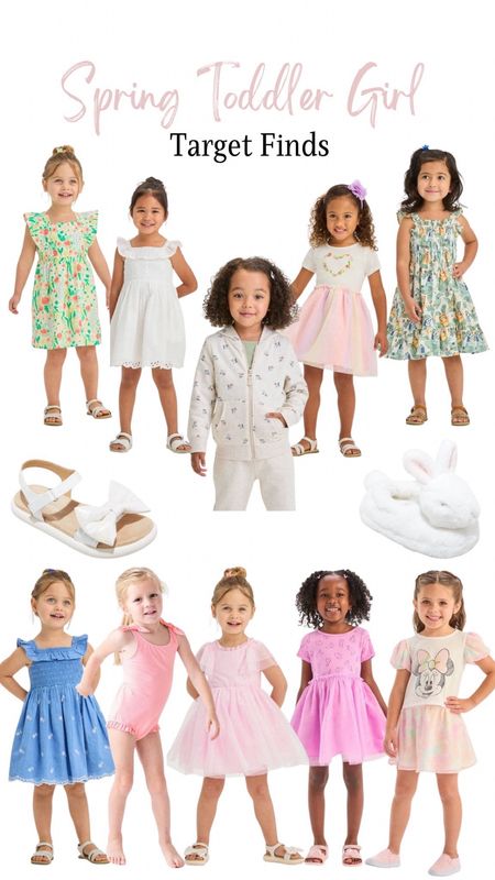 Spring Toddler Girl Target Finds! 

Dress, spring outfit, tulle dress, bunny loafer slippers, minnie mouse top and skirt set, bow sandals, tropical printed sundress, zip-up sweatshirt

#LTKSpringSale #LTKstyletip #LTKkids