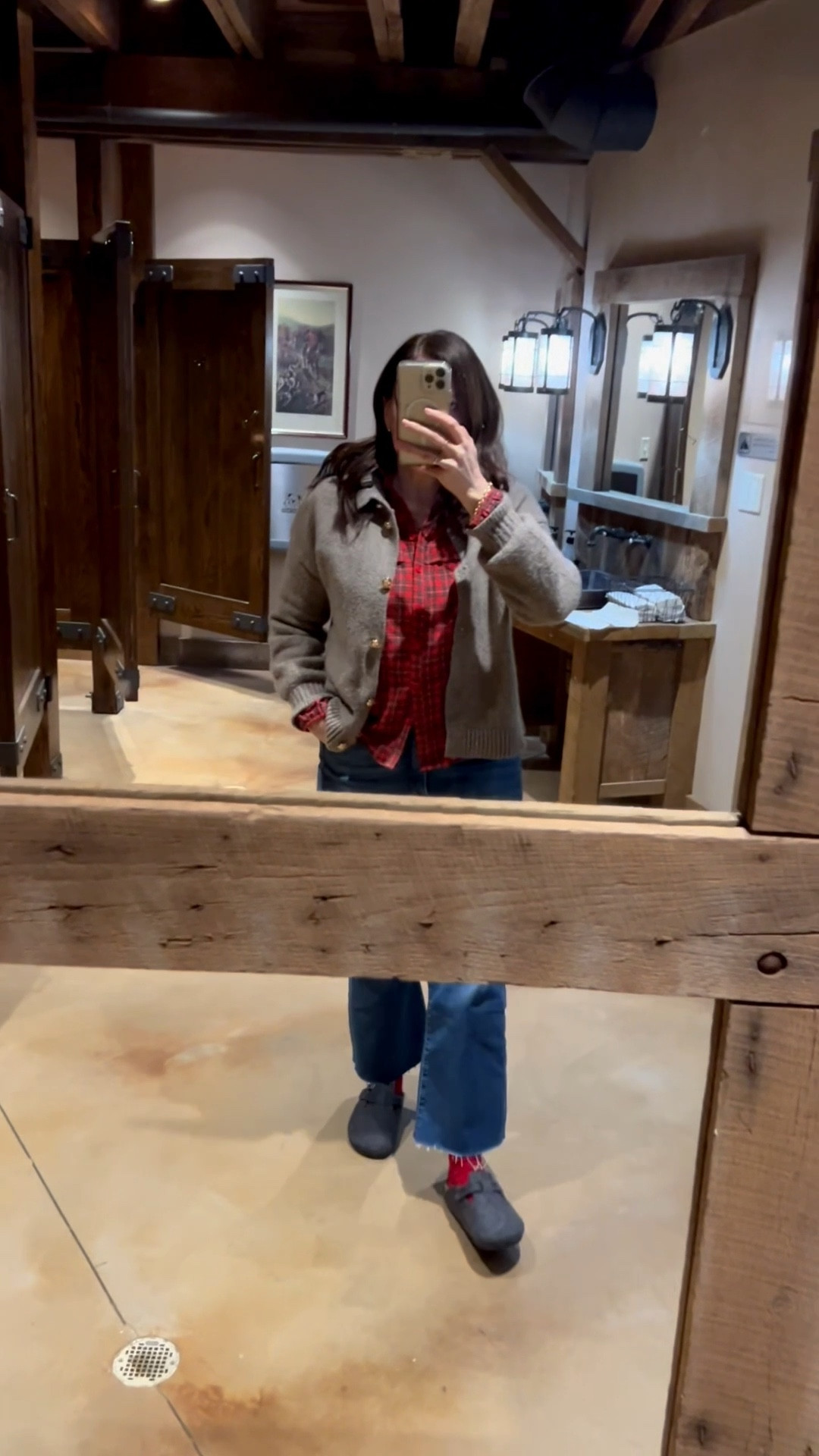 Last night’s festive casual dinner and a movie outfit. We went to see The Holiday at a local winery with my sister and brother in law. I love a classic plaid blouse. I’m wearing this one from Social Threads in a S. It fits TTS. These Risen kick crop jeans fit true to size. I’ve been living in these jeans. 

#LTKHoliday #LTKMidsize #LTKOver40