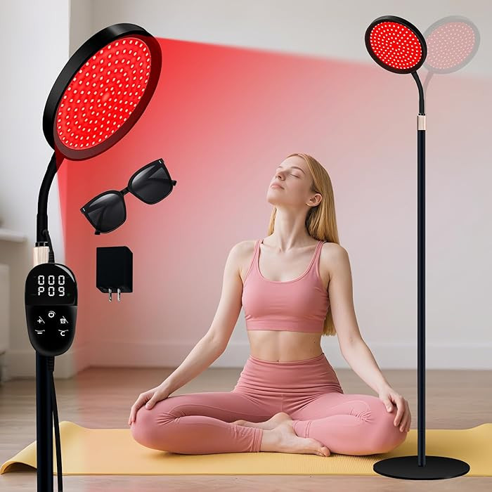 Red Light Therapy for Body, Red Infrared Light Therapy Lamp with Stand, 660nm and 850nm Near Infr... | Amazon (US)
