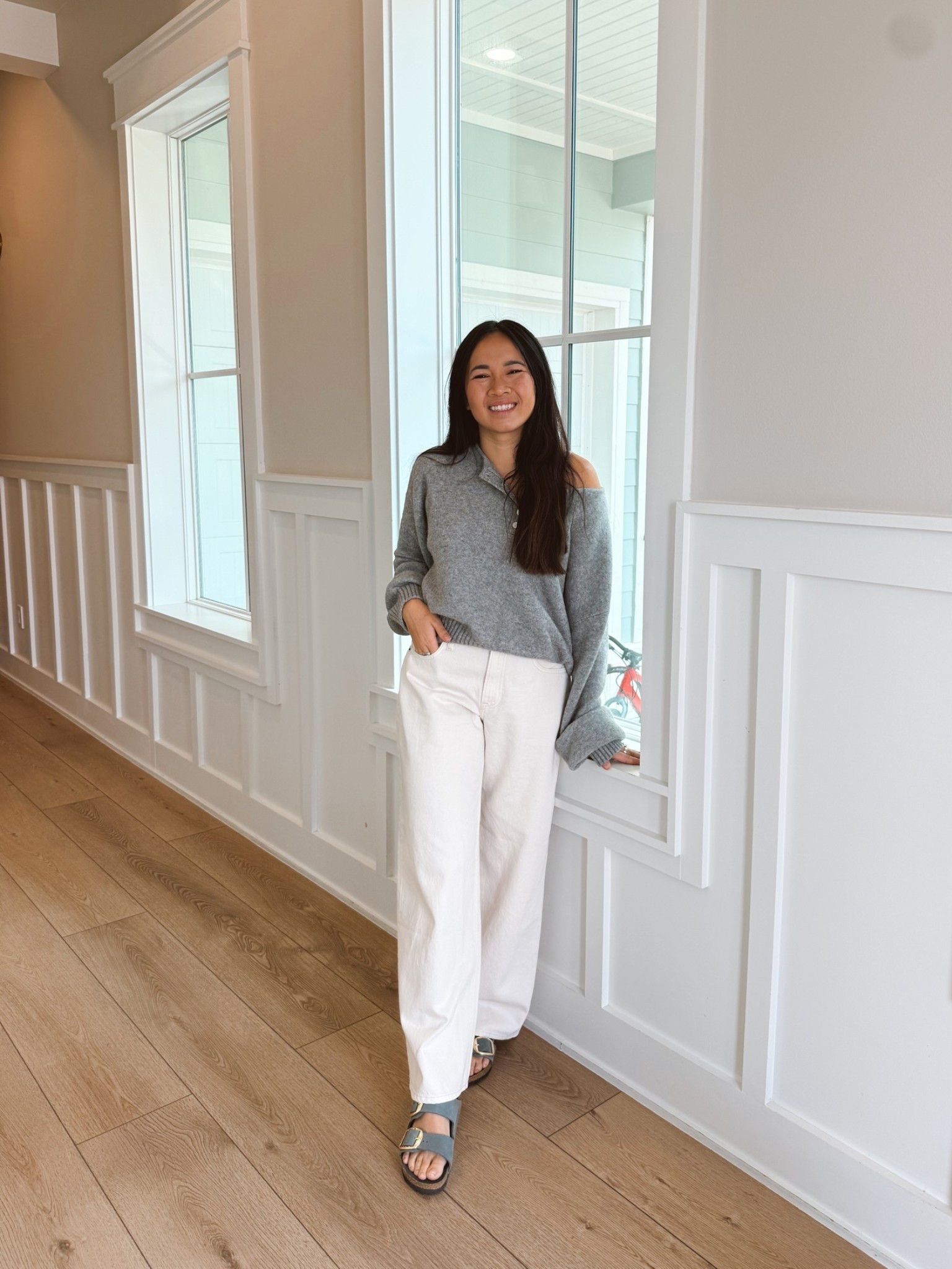 @abercrombie denim sale is 20%-50% off plus 15% off stackable code : DENIMAF 
 Wearing the low rise ecru in ultra loose