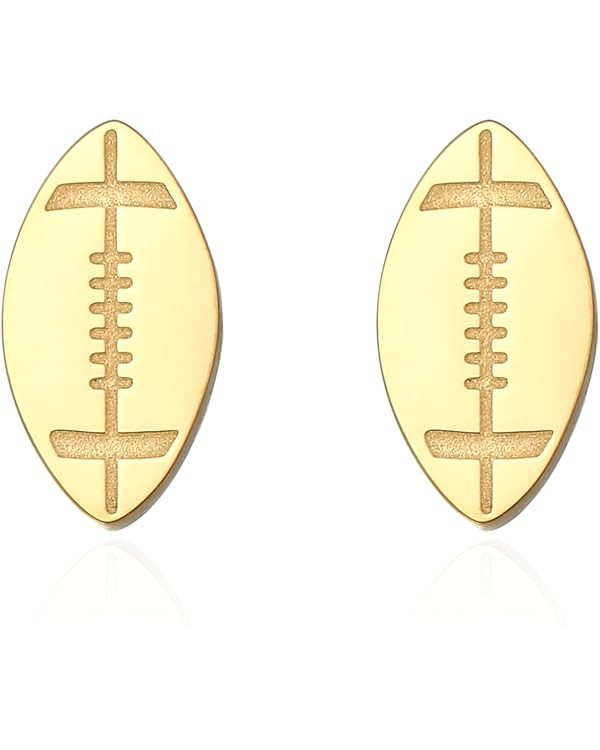 Stainless steel Soccer Ball/Football/Baseball/Basketball Earrings Game Day Studs Sports Gift Coll... | Amazon (US)