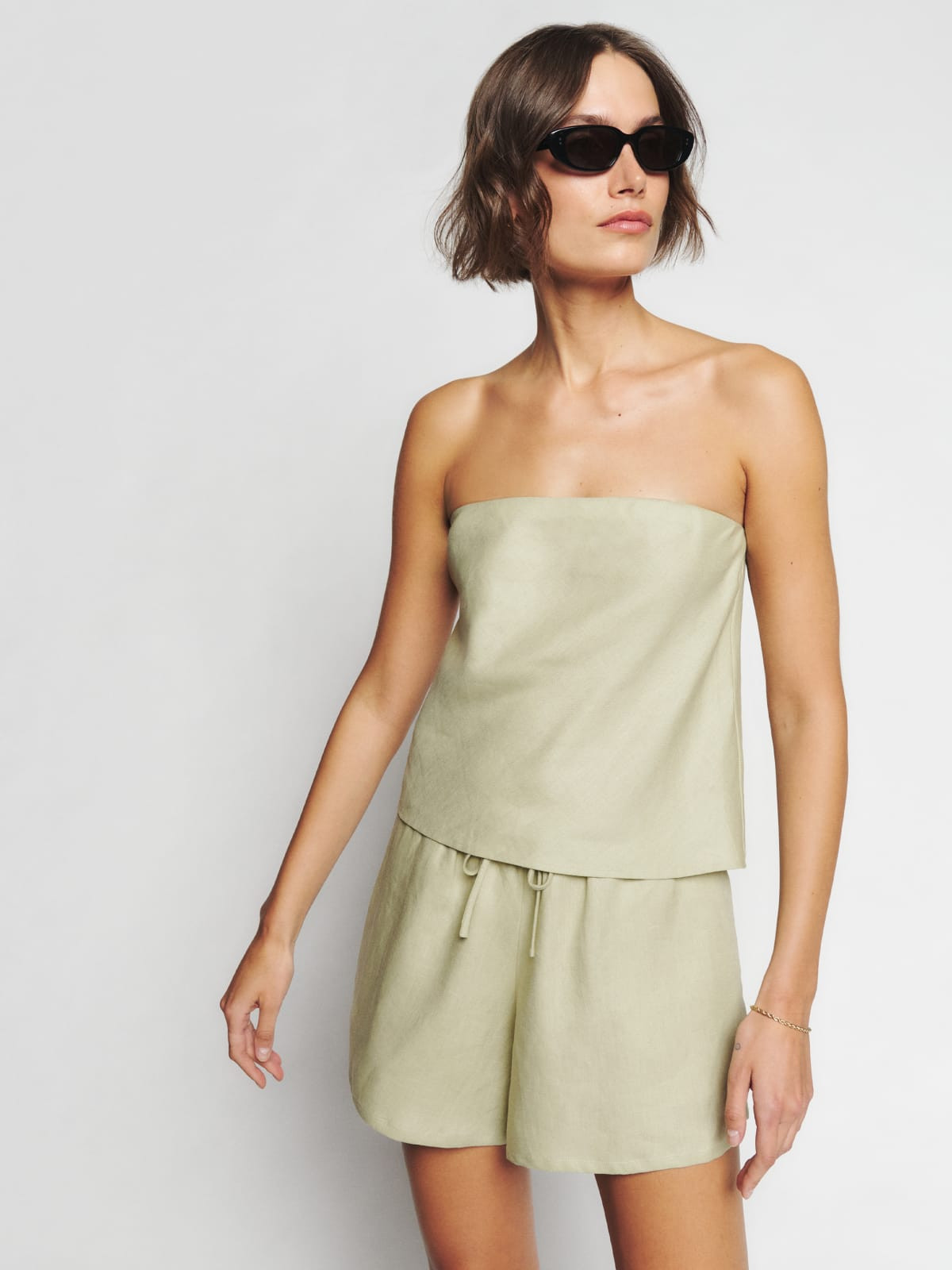 Spritz Linen Top | Reformation (Global)