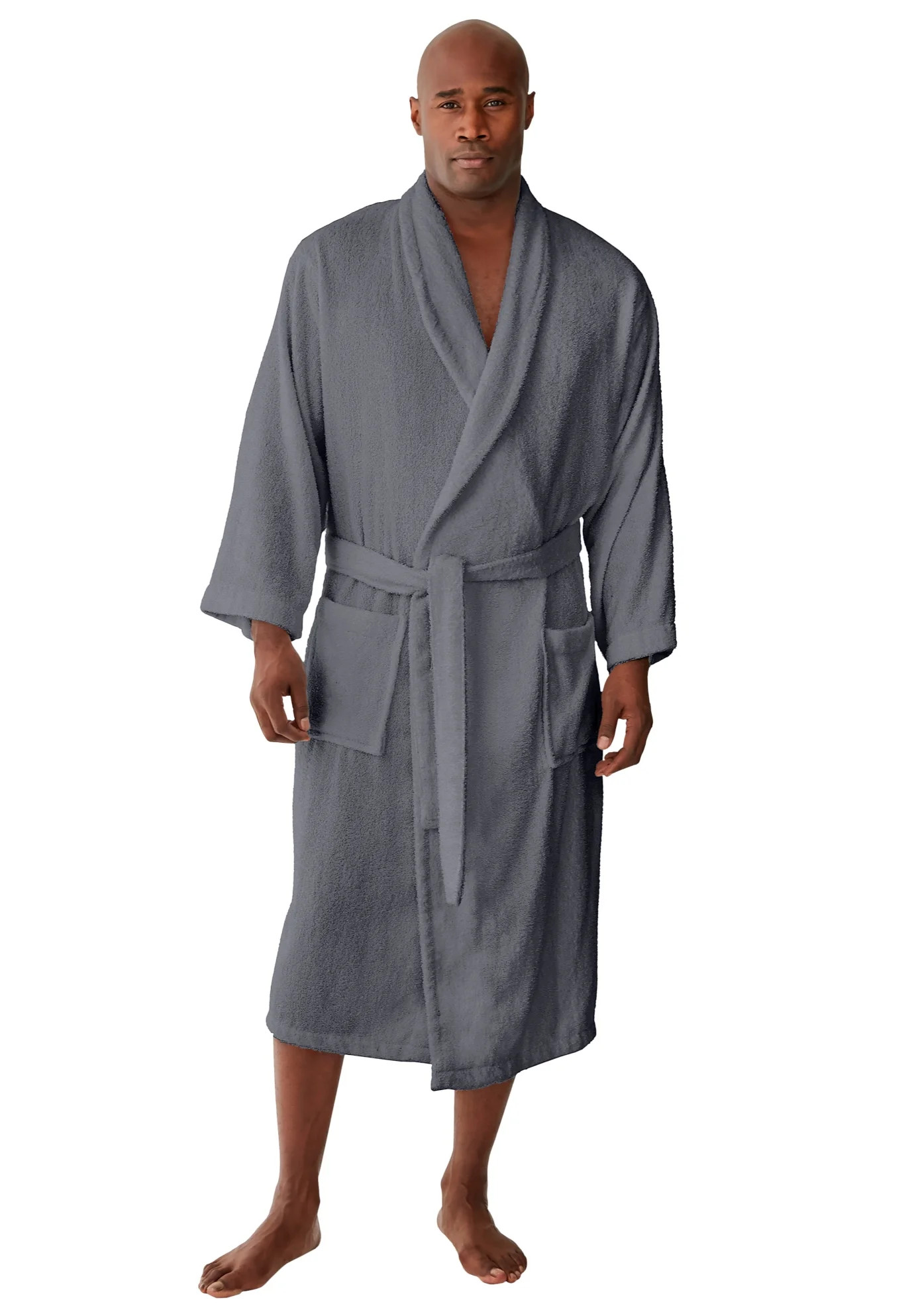 KingSize Men's Big & Tall Terry Bathrobe With Pockets | Walmart (US)
