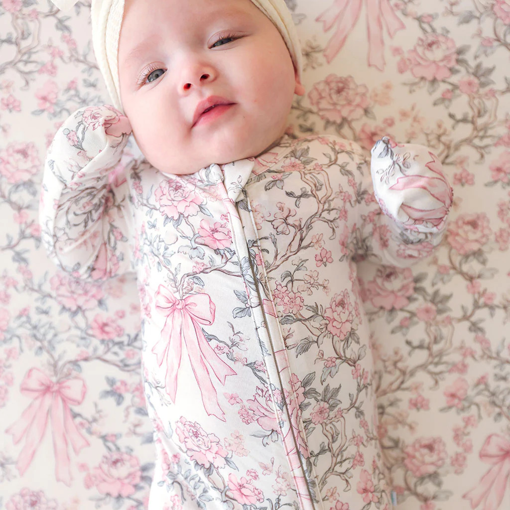 Floral Pink Long Sleeve Irene Convertible One Piece | Posh Peanut® | Posh Peanut