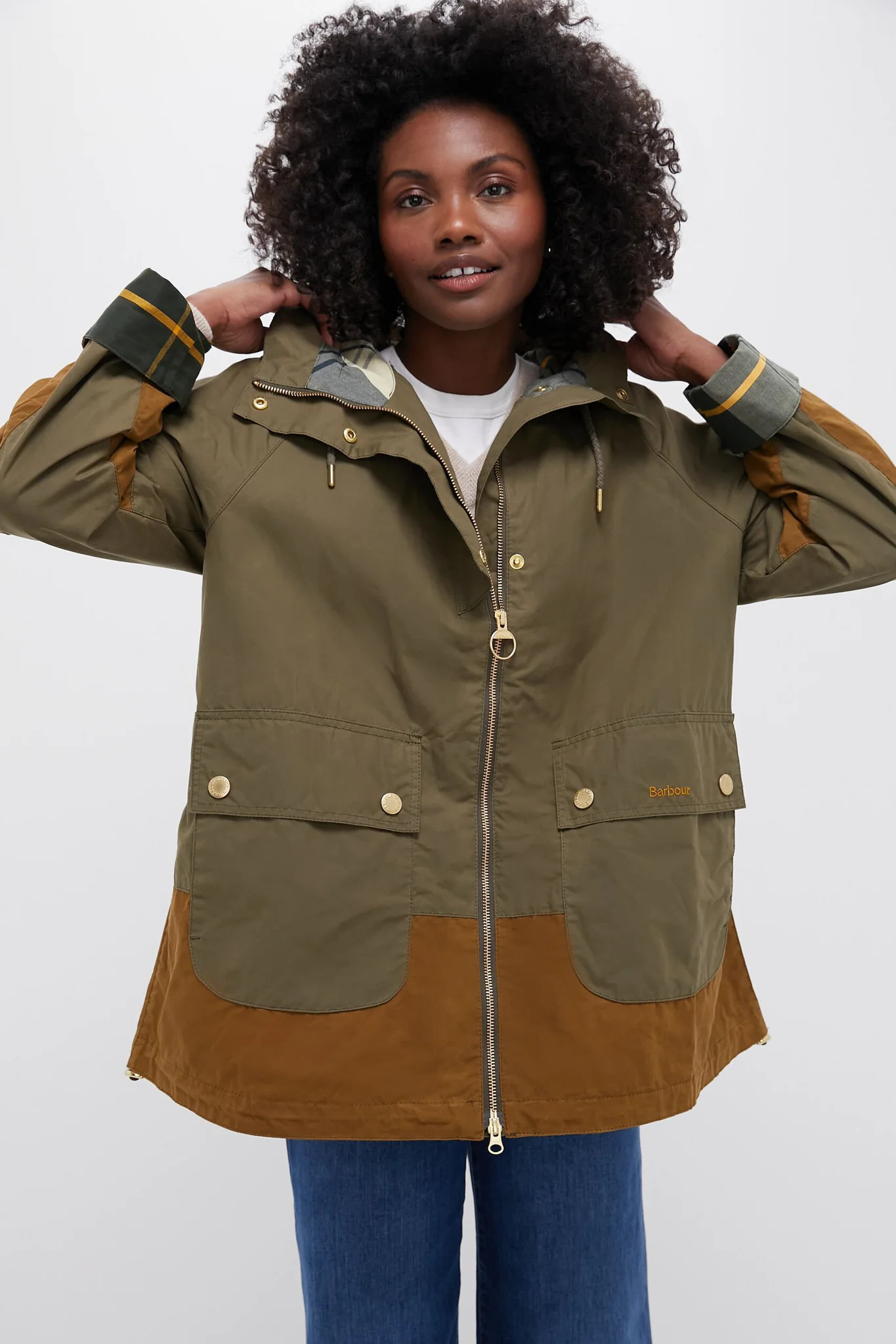 Dusky Green Hayley Showerproof Jacket | Tuckernuck (US)