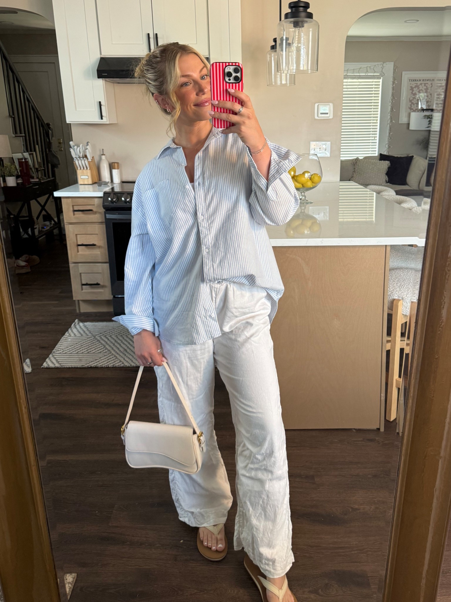 living in linen all spring/summer! this outfit is so comfortable yet looks stylish and you can drsss it up or down!! i’m wearing a medium in the top and bottoms! 

#LTKootd #LTKgrwm #LTKdayinmylife