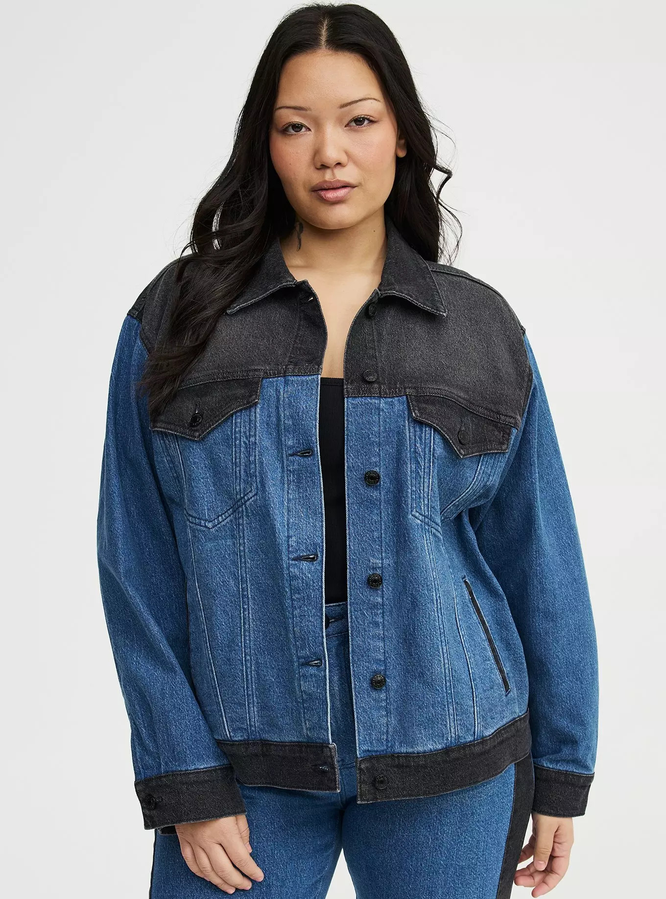 Vintage Stretch Denim Trucker Jacket | Torrid (US & Canada)